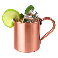 Load image into Gallery viewer, 415ml Fashion Durable Mugs Pure Copper Moscow Mule Mug Large Capacity Milk Beer Cup Coffee Drinking Cup Mugs Drinkware Bar Tools
